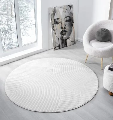Pyöreä Bella Spin Offwhite