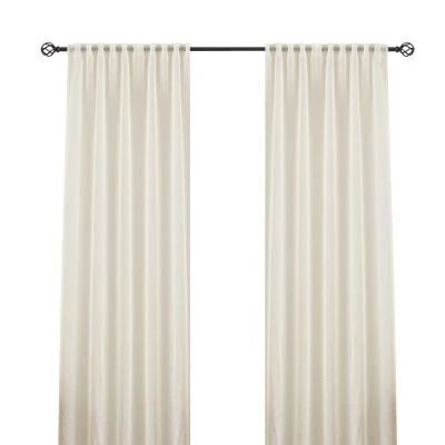 Ellinor Beige 2x135x250 cm Pellavaverhokangas-ilme 2-pakka