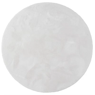 Pyöreä Fluffy Offwhite