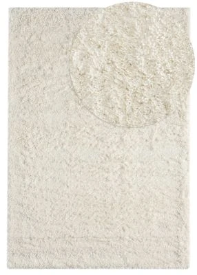Furry Offwhite   Pehmeä Ryijymatto