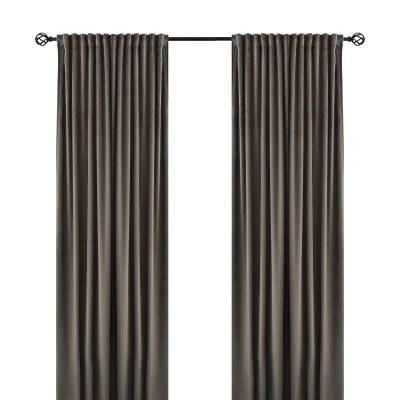 Samettiverho 2-pack Mathilde Taupe