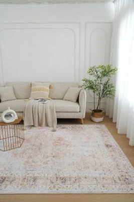 Noel Heart Beige  Pestävä Wilton-matto