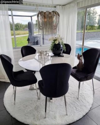 Pyöreä Rabbit Eco Valkoinen