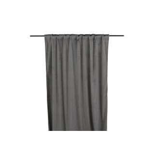 Lavendelvind Tummanharmaa 2x135x250 cm Samettiverho 2-pack