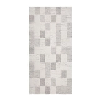 Juoksija Elarra Draxen Harmaa/Valkoinen Moderni Matto