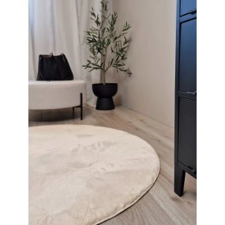 Pyöreä Eline Luonnollinen Ryijymatto