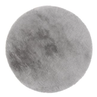 Pyöreä Eiderelle Harmaa Pehmeä Turkis-look Matto