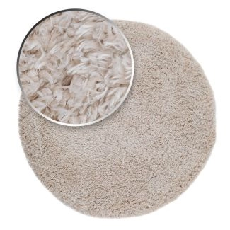 Pyöreä Barbet Valkoinen Ryijymatto