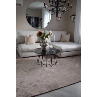 Neliö Cat Taupe Pestävä Turkismatto