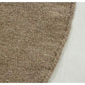 Pyöreä Dalen Ruskea Villamatto