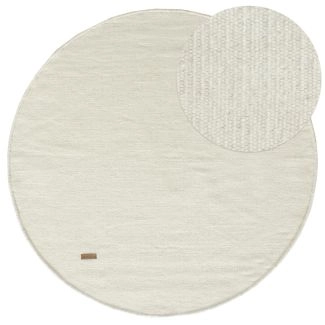 Pyöreä Dalen Offwhite Villamatto