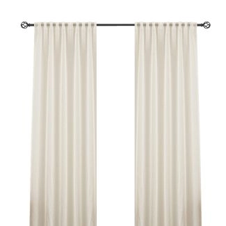 Ellinor Beige 2x135x250 cm Pellavaverhokangas-ilme 2-pakka