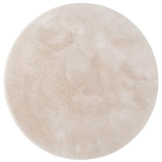 Pyöreä Fluffy Beige