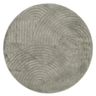 Pyöreä Lior Vihreä Wilton-matto