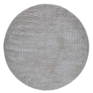 Pyöreä Lior Harmaa Wilton-matto