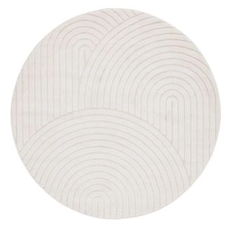 Pyöreä Lior Valkoinen Wilton-matto