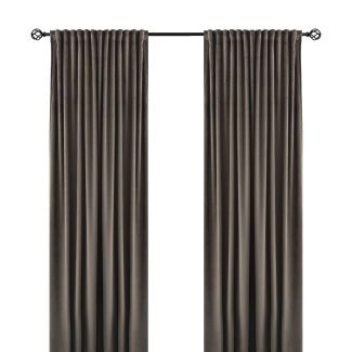 Samettiverho 2-pack Mathilde Taupe