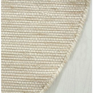 Pyöreä Norrsken Beige Villamatto