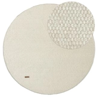 Pyöreä Norrsken Offwhite Villamatto