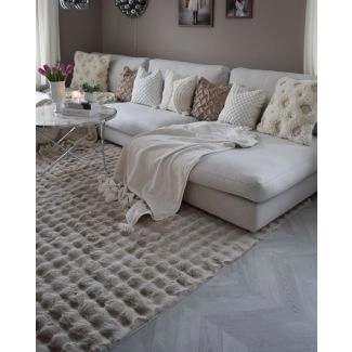 Pestävä Turkismatto Rabbit Bubble Taupe