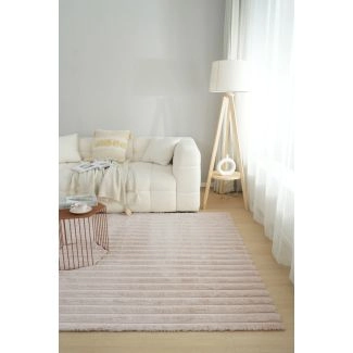 Pestävä Turkismatto Rabbit Stripe Vaalean Beige