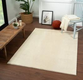 Pestävä Pehmeä Ryijymatto Cloudy Vaalean Beige