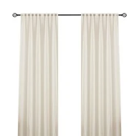 Ellinor Beige 2x135x250 cm Pellavaverhokangas-ilme 2-pakka