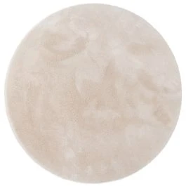 Pyöreä Fluffy Beige