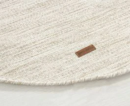 Pyöreä Lunda Beige