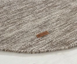 Pyöreä Lunda Harmaa beige