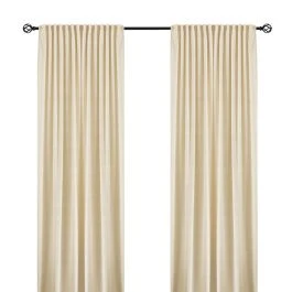 Samettiverho 2-pack Mathilde Beige