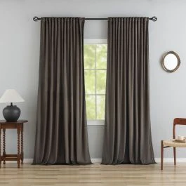 Samettiverho 2-pack Mathilde Taupe