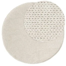 Pyöreä Mellby Offwhite