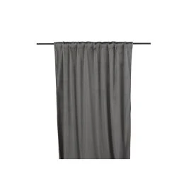 Lavendelvind Tummanharmaa 2x135x250 cm Samettiverho 2-pack