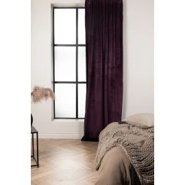 Lavendelvind Violetti 2x135x250 cm Samettiverho 2-pack