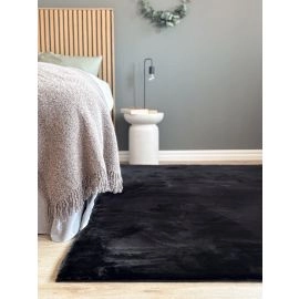 Mjuk Päls-look Matta Eiderelle Svart