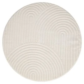Pyöreä Bella Zen Offwhite