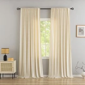 Samettiverho 2-pack Mathilde Beige