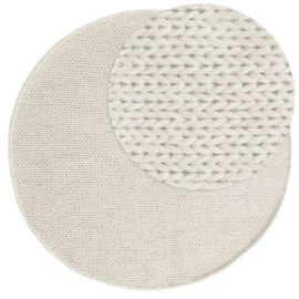 Pyöreä Mellby Offwhite