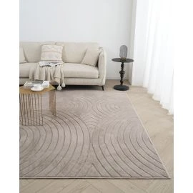 Tvättbar Pälsmatta Rabbit Bene Taupe