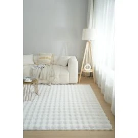 Pestävä Turkismatto Rabbit Bubble Offwhite