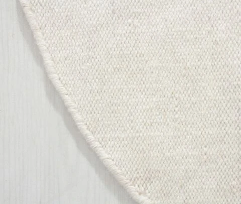 Pyöreä Lunda Offwhite