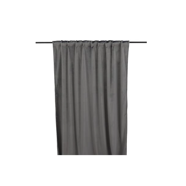 Lavendelvind Tummanharmaa 2x135x250 cm Samettiverho 2-pack