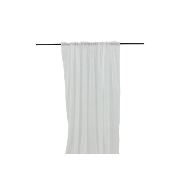 Rosendimma Valkoinen  Pellavaverhokangas-ilme 2-pakka