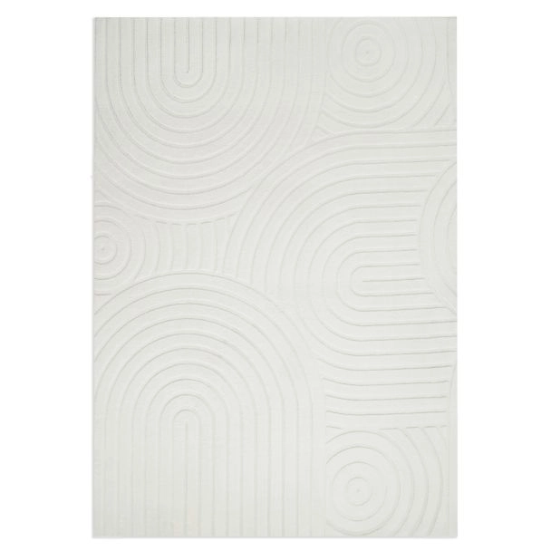 Pestävä Pehmeä Ryijymatto Fuzzy Lim Offwhite