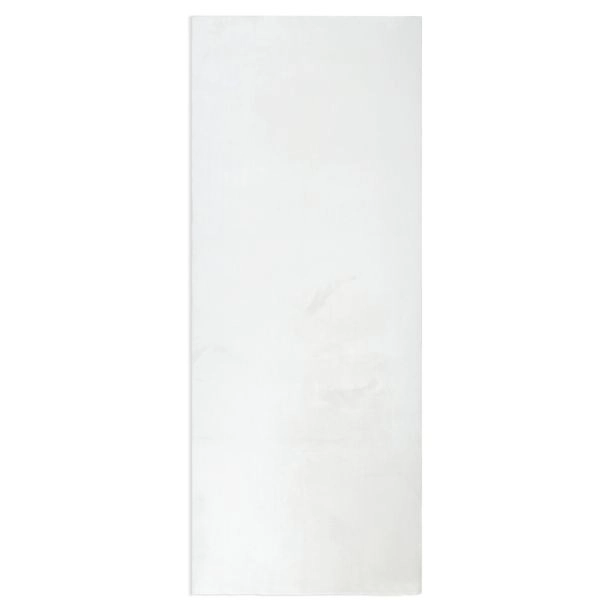 Juoksija Glossy Offwhite Pehmeä Turkis-look Matto