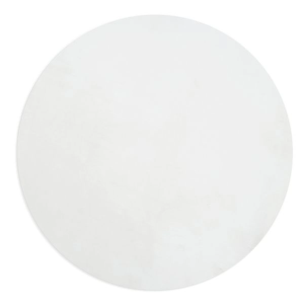 Pyöreä Glossy Offwhite Pehmeä Turkis-look Matto
