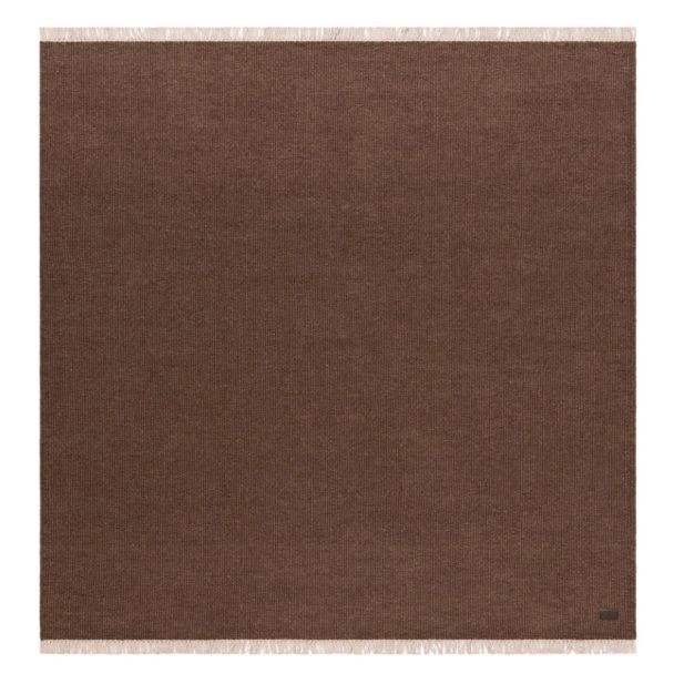 Neliö Lana Ruskea Villamatto