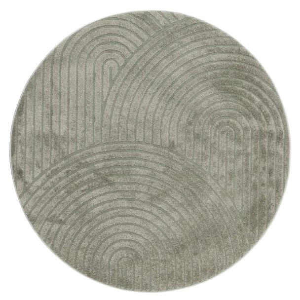 Pyöreä Lior Vihreä Wilton-matto