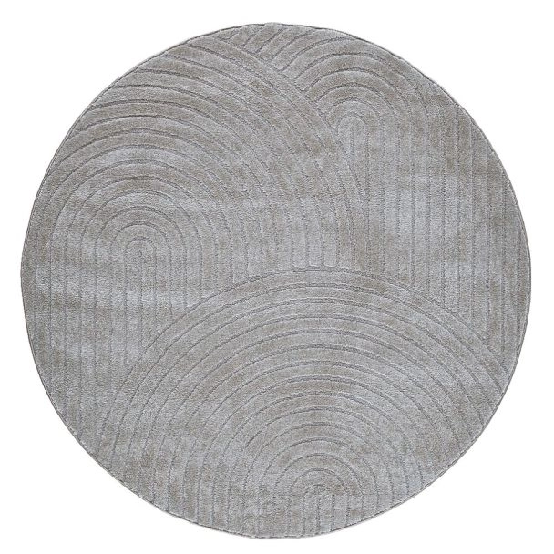 Pyöreä Lior Harmaa Wilton-matto